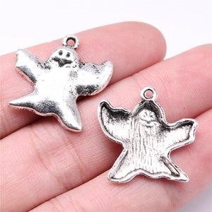 100pcs Halloween Ghost Charm Jewelry Findings