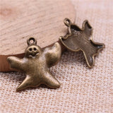 100pcs Halloween Ghost Charm Jewelry Findings
