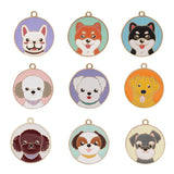 100pcs Cartoon Dog Alloy Pendant Bracelet Hair Accessories