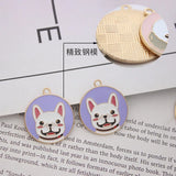 100pcs Cartoon Dog Alloy Pendant Bracelet Hair Accessories