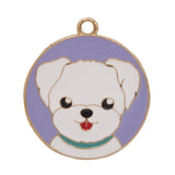 100pcs Cartoon Dog Alloy Pendant Bracelet Hair Accessories