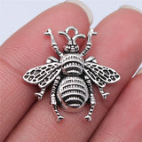 100pcs 25x25mm Bee Charm for Jewelry Making