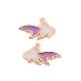 100pcs Small Fish Alloy Drop Oil Pendant Jewelry Accessories