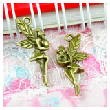 100pcs Angel Girl With Wings Charms Pendant DIY Bracelet Necklace