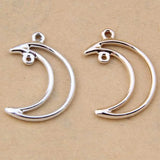 100pcs Moon Drop Oil Pendant Bracelet Earring DIY Accessories