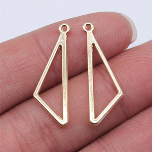 100pcs 28x9mm KC Triangle Charms for Jewelry Making