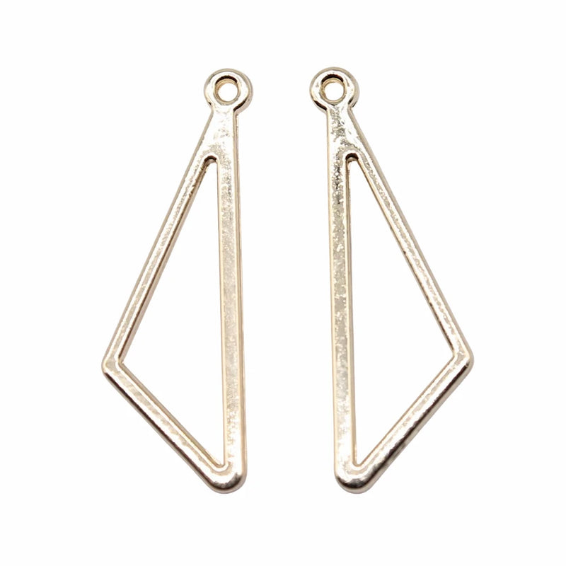 100pcs 28x9mm KC Triangle Charms for Jewelry Making