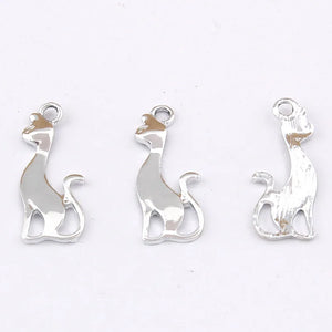 100pcs 29*10mm Glossy Kangaroo Pendant Bracelet Alloy Accessories