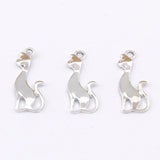 100pcs 29*10mm Glossy Kangaroo Pendant Bracelet Alloy Accessories