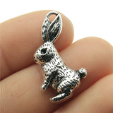 100pcs 29x19mm Rabbit Pendant for Jewelry Making