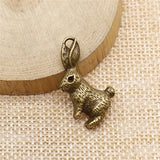 100pcs 29x19mm Rabbit Pendant for Jewelry Making