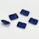 100pcs Rectangle Shape Glass Synthetic Gems for Jewelry DIY