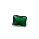 100pcs Green Glass Synthetic Gems for Jewelry DIY Princess Cut