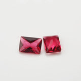 100pcs 2x3~10x12mm Rose Red Glass Gems for DIY Jewelry