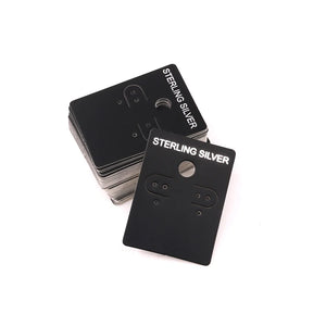 100pcs Earring Display Card for 925 Sterling Silver Holder Paper Tags