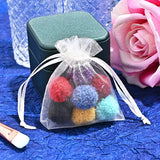 100pcs Organza Bags Jewelry Wedding Party Goodie Pouches Drawable Bags