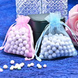 100pcs Organza Bags Jewelry Wedding Party Goodie Pouches Drawable Bags