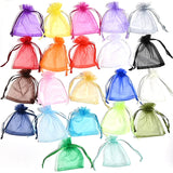 100pcs Organza Bags Jewelry Wedding Party Goodie Pouches Drawable Bags