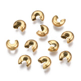 100pcs 304 Stainless Steel Crimp Beads Stopper Spacer Beads For Bracelet DIY