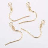 100pcs 304 SS Golden Earring Hooks for DIY Jewelry Making F80
