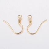 100pcs 304 SS Golden Earring Hooks for DIY Jewelry Making F80