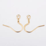 100pcs 304 SS Golden Earring Hooks for DIY Jewelry Making F80