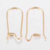 100pcs 304 SS Golden Earring Hooks for DIY Jewelry Making F80