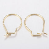 100pcs 304 SS Golden Earring Hooks for DIY Jewelry Making F80