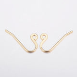 100pcs 304 SS Golden Earring Hooks for DIY Jewelry Making F80