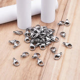 100pcs Stainless Steel Lobster Claw Clasps Jewelry Findings 15x9x4mm
