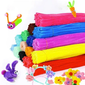 100pcs Colorful Chenille Stems Cleaners Educational Toy