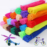 100pcs Colorful Chenille Stems Cleaners Educational Toy