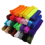 100pcs Colorful Chenille Stems for Kids DIY Craft Supplies