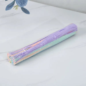 100pcs Colorful Chenille Stems for Kids DIY Craft Supplies