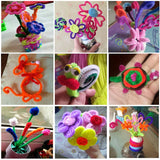100pcs Colorful Chenille Stems for Kids DIY Craft Supplies