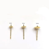 100pcs 316L Stainless Steel Earring Stud Tray for DIY Jewelry Making