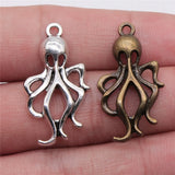 100pcs Octopus Pendant Charm for Jewelry Making Squid Pendants