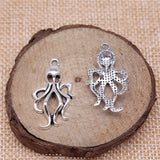 100pcs Octopus Pendant Charm for Jewelry Making Squid Pendants