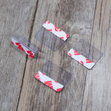 100pcs Clear PVC Sticker for Jewelry Earring Display Card