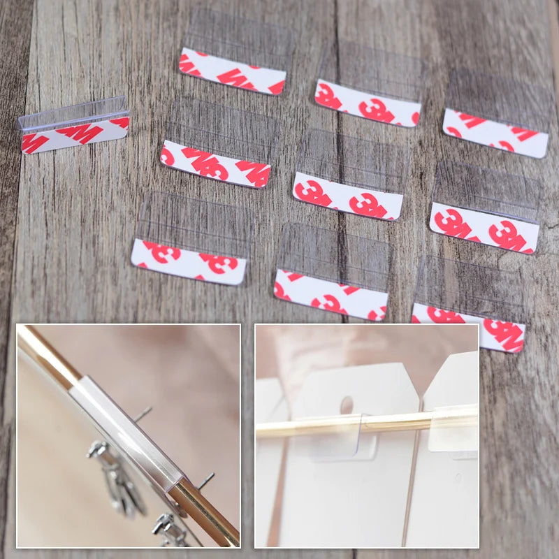 100pcs Clear PVC Sticker for Jewelry Earring Display Card