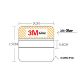 100pcs Clear PVC Sticker for Jewelry Earring Display Card
