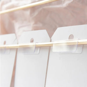 100pcs Clear PVC Sticker for Jewelry Earring Display Card