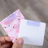100pcs Clear PVC Sticker for Jewelry Earring Display Card