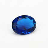 100pcs Oval Shape Dark Glass Synthetic Gems for Jewelry DIY
