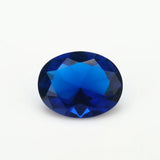 100pcs Oval Shape Dark Glass Synthetic Gems for Jewelry DIY