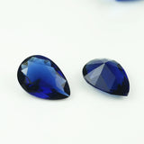 100pcs Pear Shape Glass Synthetic Gems Jewelry DIY Stone