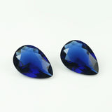 100pcs Pear Shape Glass Synthetic Gems Jewelry DIY Stone