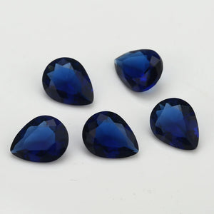 100pcs Dark Glass Synthetic Gems for Jewelry DIY Stone