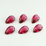 100pcs 3x3~10x10mm Red Glass Synthetic Gems for DIY Jewelry