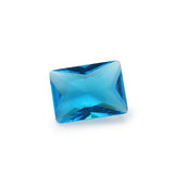100pcs Dark Seablue Glass Synthetic Gems 3x3~10x10mm Rectangle Shape Loose Stone
